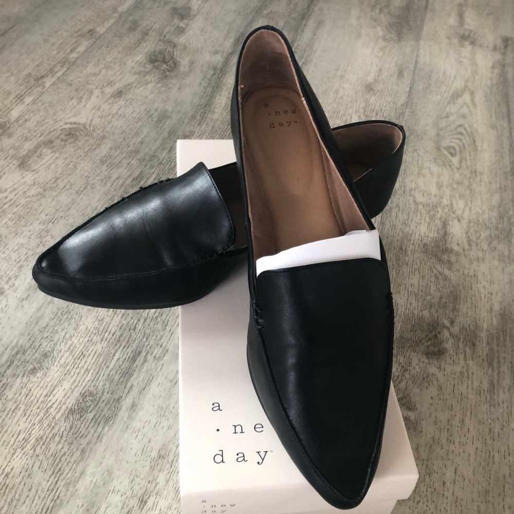 A New Day Black Micah Flats with Memory Foam